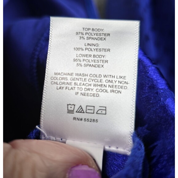 Romantic Regencycore Blouse Bodysuit L Blue Coquette Puff Sleeve Bow Smocked - Picture 7 of 9